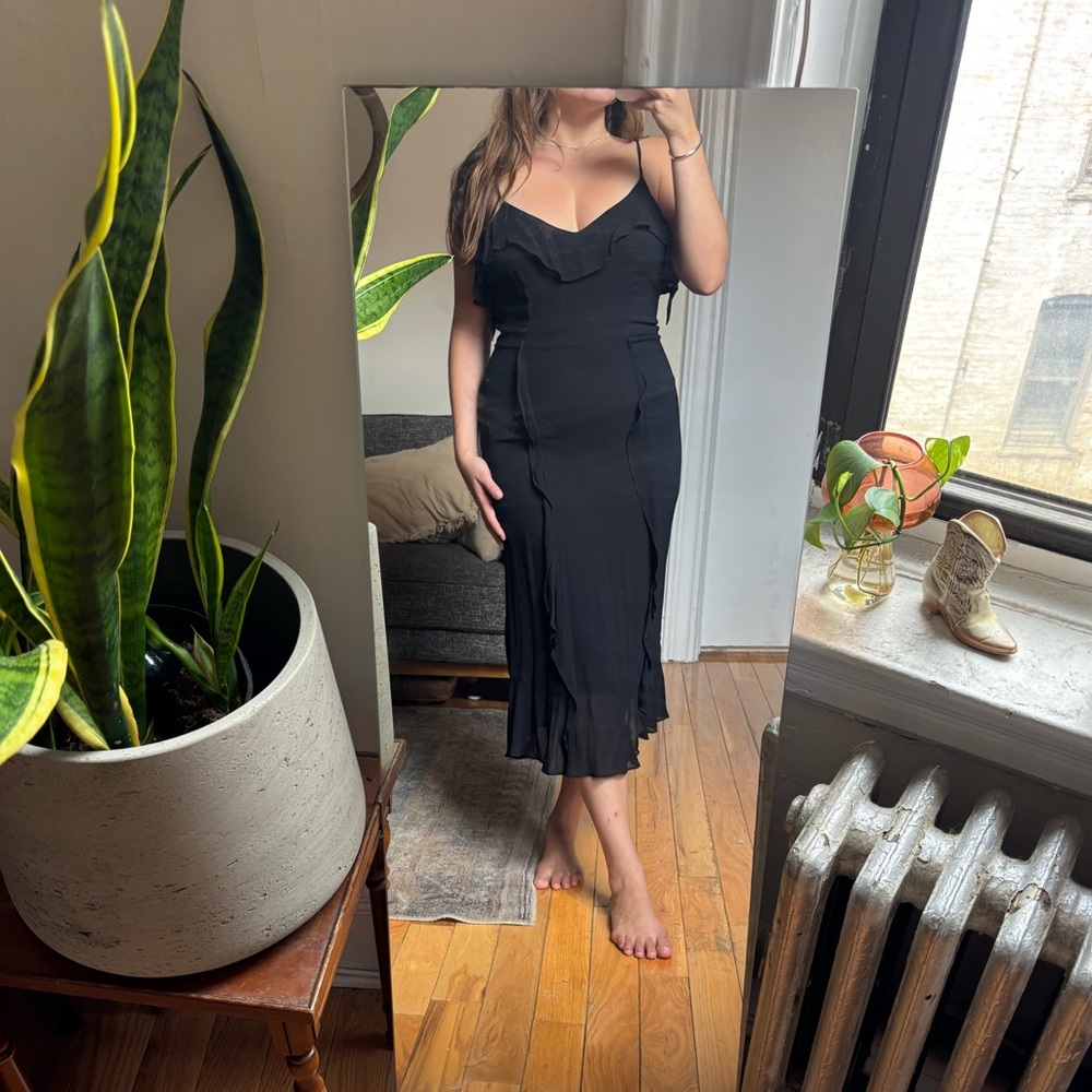 Reformation Vivian black dress